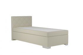 Boxspring Andy v rozmere 90x200 cm, v poťahu Enjoy 1 Beige, bez toppera