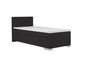 Boxspring Andy v rozmere 90x200 cm, v poťahu Enjoy 25 Black
