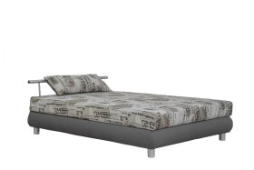 Jednolôžko Adriana v rozmere 140x200 cm, v poťahu Manhattan 4 a Sevilla 24-40, s vankúšom