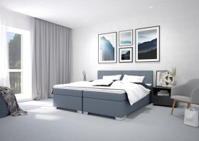 Boxspring Andy v rozmere 90x200 cm, v poťahu Enjoy 22 Anthra, interiér