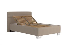 Jednolôžko Sendy v rozmere 120x200 cm, v poťahu Milano 9110, ukážka polohovania hlavy