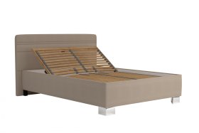 Jednolôžko Sendy v rozmere 140x200 cm, v poťahu Milano 9110, ukážka polohovania hlavy