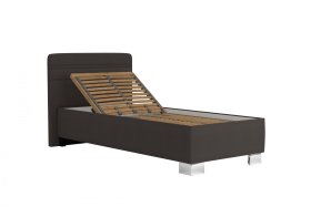 Jednolôžko Sendy v rozmere 90x200 cm, v poťahu Salina 4004, ukážka polohovania hlavy