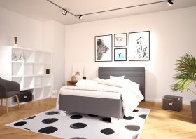 Jednolôžko Sendy v rozmere 120x200 cm, v poťahu Milano 9000, interiér