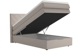 Boxspring Atika v rozmere 120x200 cm, v poťahu Amore 31, ukážka úložného priestoru
