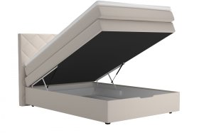 Boxspring Atika v rozmere 140x200 cm, v poťahu Enjoy 1 Beige, ukážka úložného priestoru