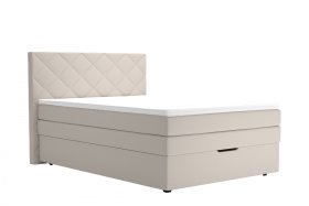 Boxspring Atika v rozmere 140x200 cm, v poťahu Enjoy 1 Beige, s topperom