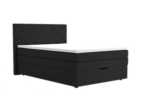 Boxspring Atika v rozmere 140x200 cm, v poťahu Enjoy 25 Black, s topperom