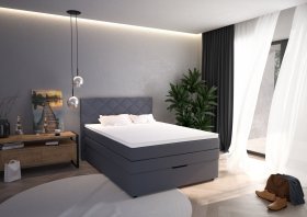 Boxspring Atika v rozmere 140x200 cm, v poťahu Amore 32, interiér