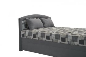 Jednolôžko Mariana v rozmere 140x200 cm, v poťahu Trend 15 Grey a Kristen 8057-11