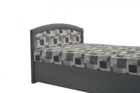 Jednolôžko Mariana v rozmere 140x200 cm, v poťahu Trend 15 Grey a Kristen 8057-11