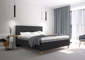 Dvojlôžko Meda v rozmere 180x200 cm, v poťahu Savoy 94 DK. GR., interiér