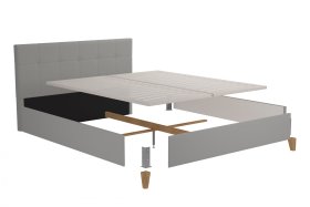 Dvojlôžko Meda v rozmere 180x200 cm, v poťahu Savoy 91 Silver, demont 