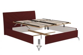 Dvojlôžko Tamara v rozmere 180x200 cm, v poťahu Malmö New 63, demont 