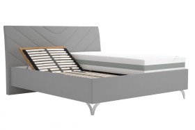 Dvojlôžko Tamara v rozmere 180x200 cm, v poťahu Malmö New 83, ukážka polohovania hlavy