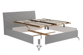 Dvojlôžko Tamara v rozmere 180x200 cm, v poťahu Malmö New 83, demont