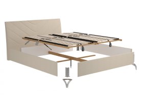 Dvojlôžko Tamara v rozmere 180x200 cm, v poťahu Bravo 2 Nature, demont
