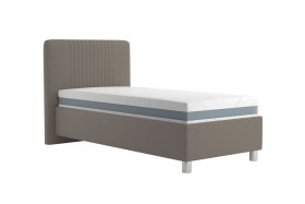 Jednolôžko Kayla v rozmere 90x200 cm, v poťahu Loft Coffee