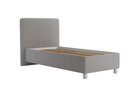 Jednolôžko Kayla v rozmere 90x200 cm, v poťahu Savoy 91 Silver, bez matraca