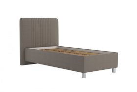 Jednolôžko Kayla v rozmere 90x200 cm, v poťahu Loft Coffee, bez matraca
