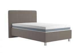 Jednolôžko Kayla v rozmere 120x200 cm, v poťahu Loft Coffee