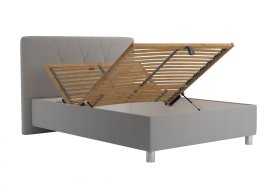 Jednolôžko Stella v rozmere 140x200 cm, v poťahu Savoy 91 Silver, polohovanie