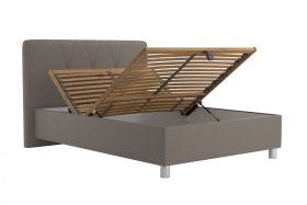 Jednolôžko Stella v rozmere 140x200 cm, v poťahu Loft Coffee, polohovanie