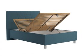 Jednolôžko Stella v rozmere 140x200 cm, v poťahu Crown 13 Ocean Blue, polohovanie
