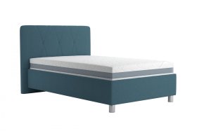 Jednolôžko Stella v rozmere 120x200 cm, v poťahu Crown 13 Ocean Blue
