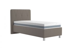 Jednolôžko Stella v rozmere 90x200 cm, v poťahu Loft Coffee