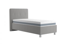 Jednolôžko Stella v rozmere 90x200 cm, v poťahu Savoy 91 Silver