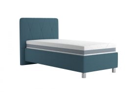 Jednolôžko Stella v rozmere 90x200 cm, v poťahu Crown 13 Ocean Blue