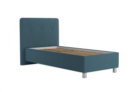 Jednolôžko Stella v rozmere 90x200 cm, v poťahu Crown 13 Ocean Blue, bez matraca