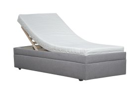 Jednolôžko Pluto v rozmere 90x200 cm, v poťahu Malmö New 90, polohovanie hlavy