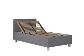 Jednolôžko Fiona v rozmere 110x200 cm, v poťahu Malmö New 83, hlavové čelo, polohovanie hlavy