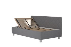 Jednolôžko Fiona v rozmere 110x200 cm, v poťahu Malmö New 83, bočné čelo, polohovanie hlavy