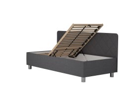 Jednolôžko Fiona v rozmere 90x200 cm, v poťahu Malmö New 95, bočné čelo, polohovanie