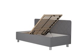 Jednolôžko Fiona v rozmere 90x200 cm, v poťahu Malmö New 83, bočné čelo, polohovanie