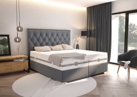 Boxspring Padmé v rozmere 180x200 cm, v poťahu Trinity 15, interiér