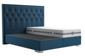 Boxspring Padmé v rozmere 180x200 cm, v poťahu Tiffany 11 Blue, bez matraca