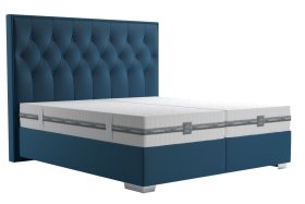 Boxspring Padmé v rozmere 180x200 cm, v poťahu Tiffany 11 Blue, bez toppera