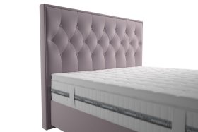 Boxspring Padmé v rozmere 180x200 cm, v poťahu Jasmine 62, detail čela