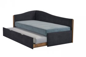  Pohovka Peggy ľavý roh, ukážka rozloženia na dvojlôžko