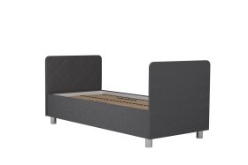 Jednolôžko Fiona v rozmere 90x200 cm, v poťahu Malmö New 95, hlavové + nožné čelo, bez matraca
