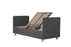 Jednolôžko Fiona v rozmere 90x200 cm, v poťahu Malmö New 95, hlavové + nožné čelo, polohovanie