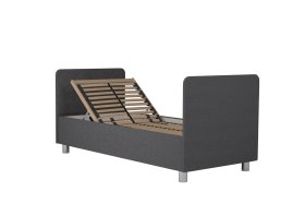 Jednolôžko Fiona v rozmere 90x200 cm, v poťahu Malmö New 95, hlavové + nožné čelo, polohovanie hlavy