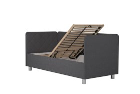 Jednolôžko Fiona v rozmere 90x200 cm, v poťahu Malmö New 95, hlavové + bočné + nožné čelo, polohovanie