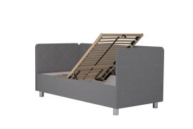 Jednolôžko Fiona v rozmere 90x200 cm, v poťahu Malmö New 83, hlavové + bočné + nožné čelo, polohovanie