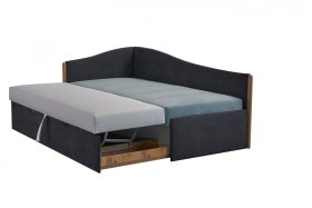  Pohovka Peggy ľavý roh, rozložená na dvojposteľ