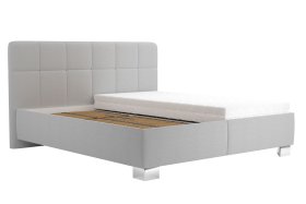 Dvojlôžko Kelly v rozmere 180x200 cm, v poťahu Bravo 11 Silver, bez matraca